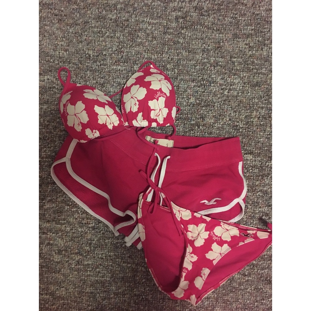 Trio Sale! Hollister Floral Bikini Set with Shorts